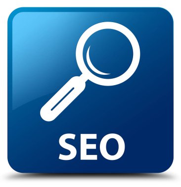 SEO mavi kare düğme
