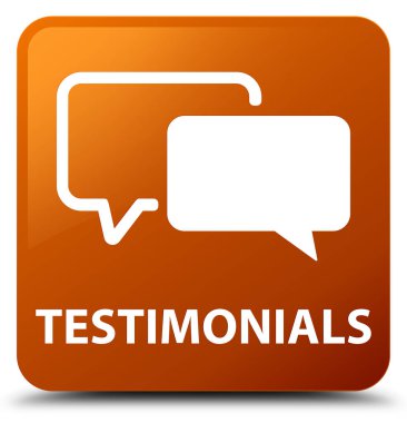 Referansları kahverengi kare düğme