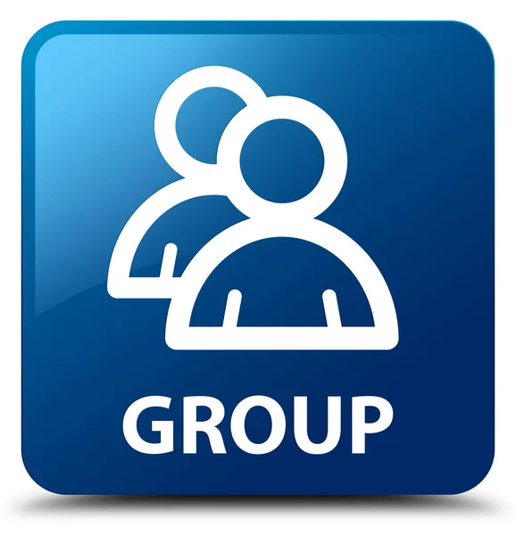 Grupo azul botão quadrado — Fotografia de Stock