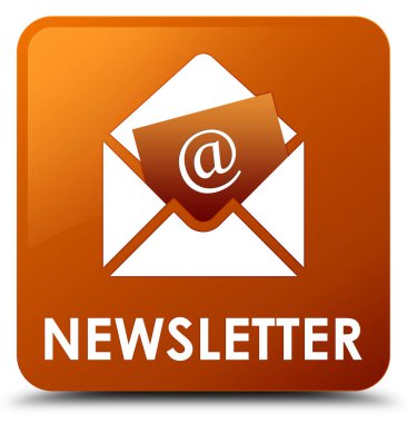 Bülten kahverengi kare düğme