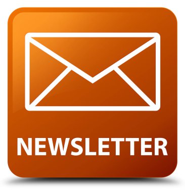 Bülten kahverengi kare düğme