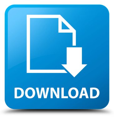 Download (Belge simgesi) camgöbeği mavi kare düğme