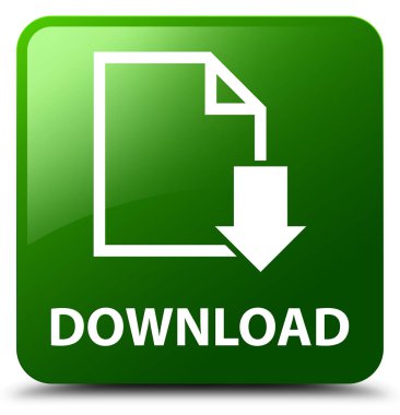 Download (Belge simgesi) yeşil kare düğme