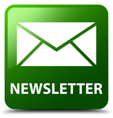 Bülten yeşil kare düğme