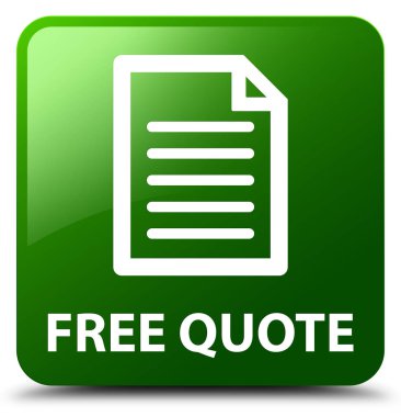 Ücretsiz fiyat teklifi (sayfa simgesi) yeşil kare düğme
