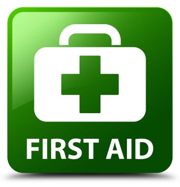 İlk yardım yeşil kare düğme
