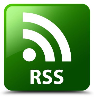 RSS yeşil kare düğme