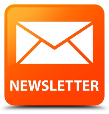 Bülten turuncu kare düğme