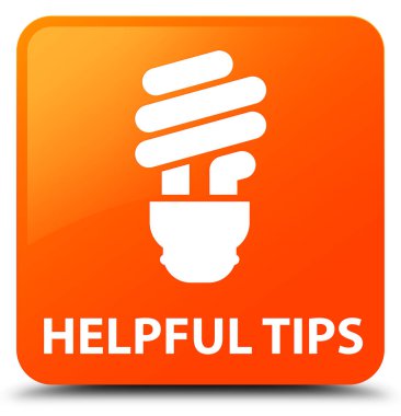 Yararlı ipuçları (ampul simgesi) turuncu kare düğme