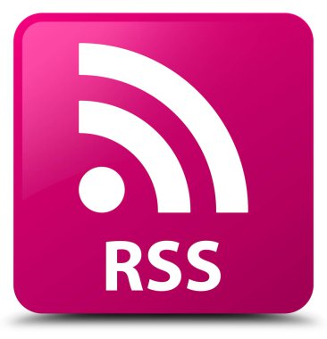 RSS pembe kare düğme