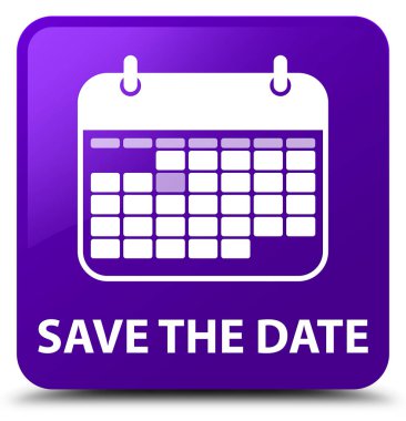 Tarihi mor kare düğme kaydetmek