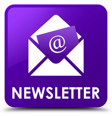 Bülten mor kare düğme