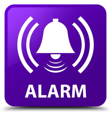 Alarm (zil simgesini) mor kare düğmesi