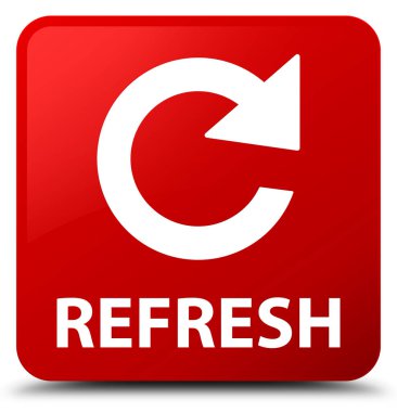 Yenile (döndürme ok simgesi) kırmızı kare düğmesi