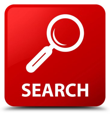 Arama kırmızı kare düğme