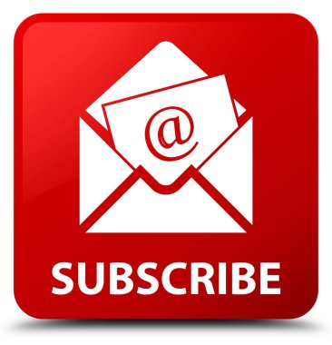 (Haber bülteni e-posta simgesi) kırmızı kare düğmesini abone