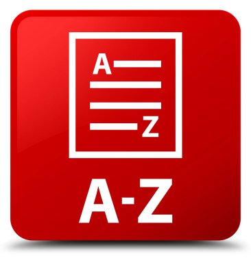 A-Z (liste sayfa simgesi) kırmızı kare düğme