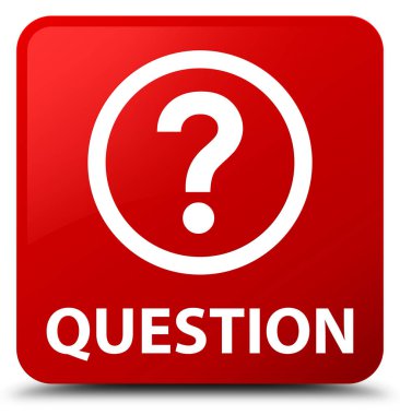 Soru kırmızı kare düğme