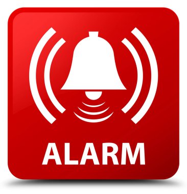 Alarm (zil simgesini) kırmızı kare düğmesi