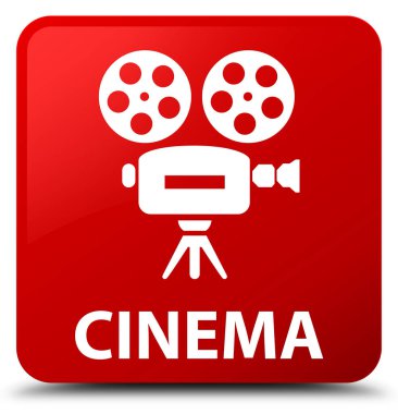 Sinema (video kamera simgesi) kırmızı kare düğme