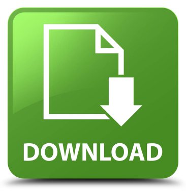 Download (Belge simgesi) yumuşak yeşil kare düğme