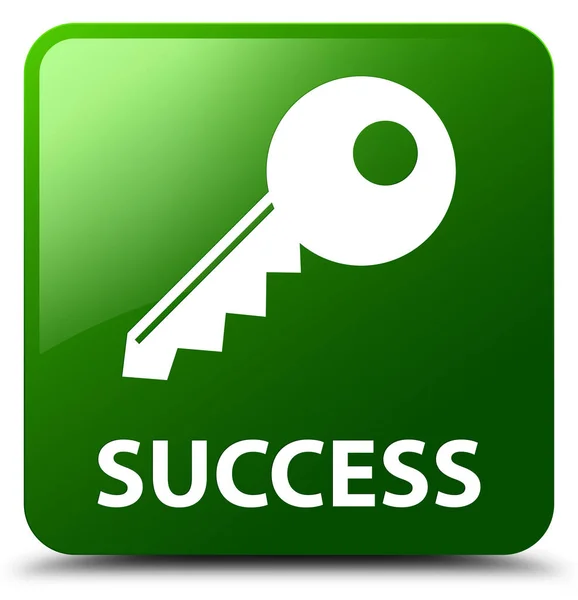 Success (key icon) green square button