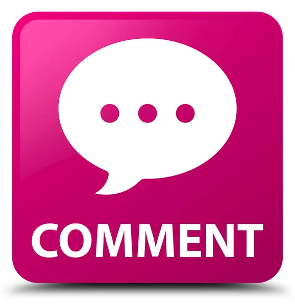 Comment (conversation icon) pink square button