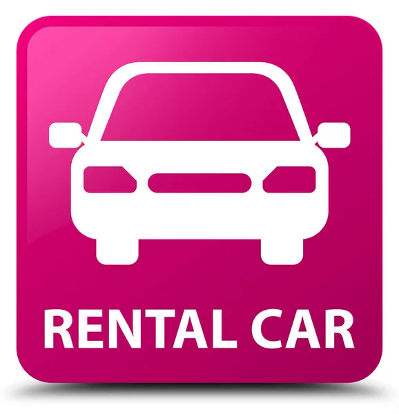 Noleggio auto rosa pulsante quadrato — Foto Stock