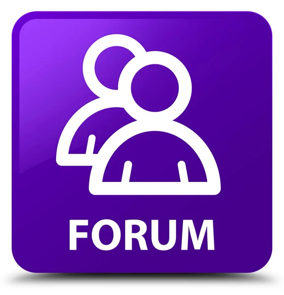 Forum (gruppikon) lilla firkant – stockfoto