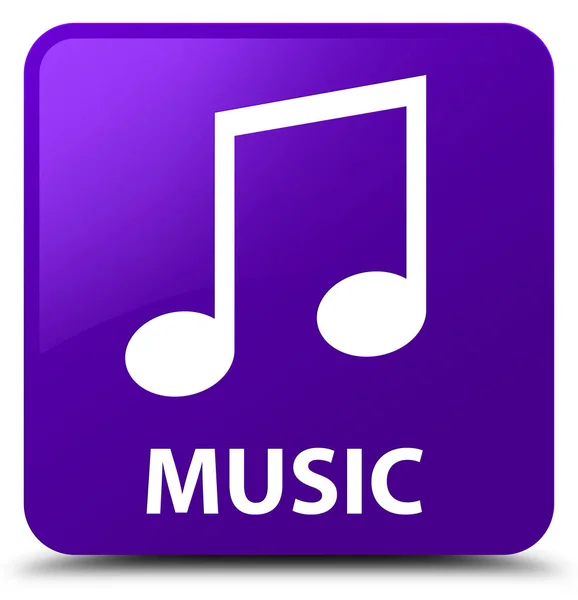 Przycisk □ muzyki (ikona tune) fioletowy — Zdjęcie stockowe