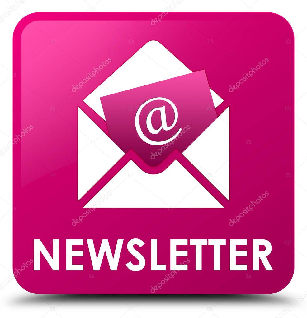 Newsletter pink square button