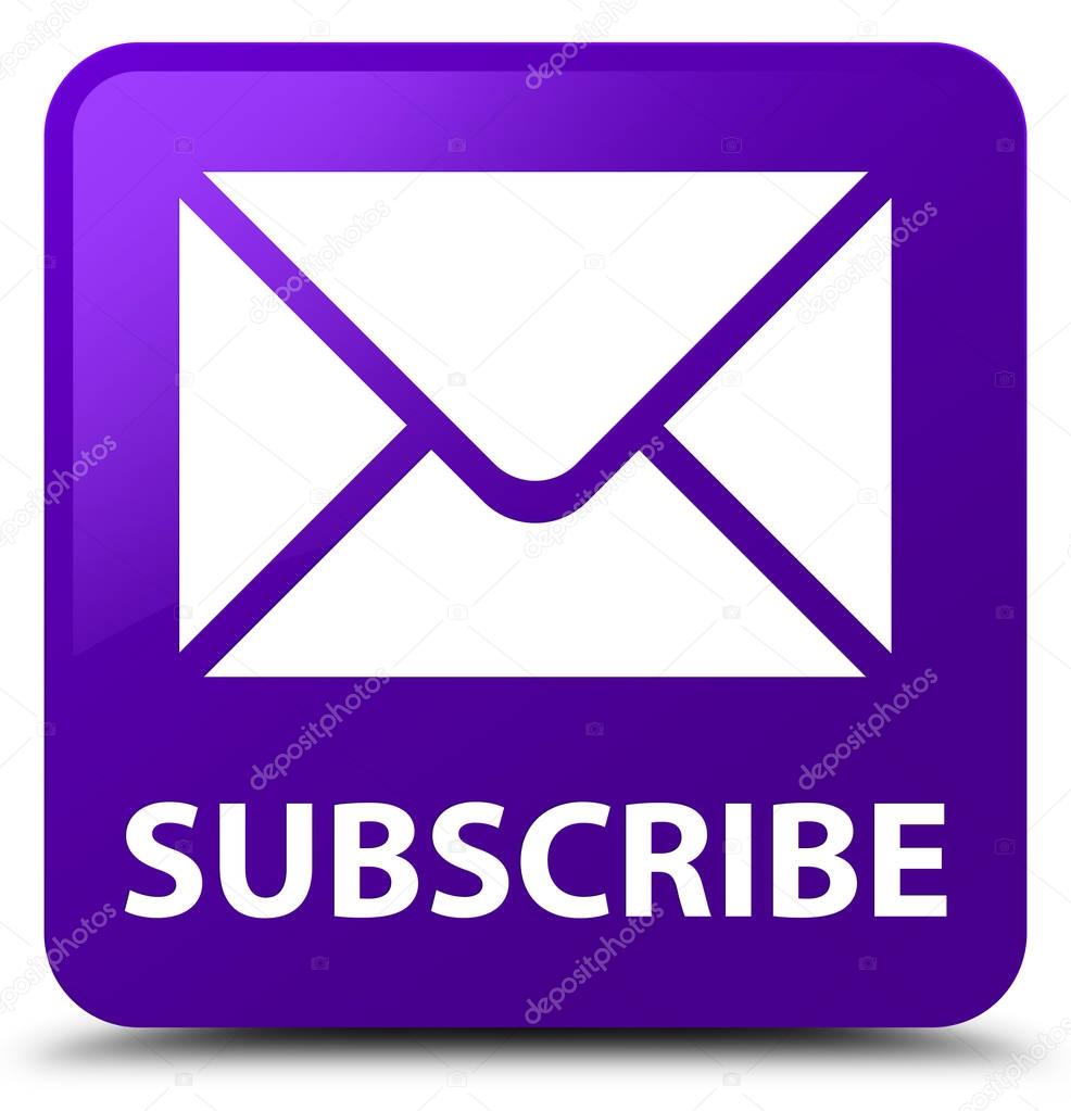Subscribe (email icon) purple square button