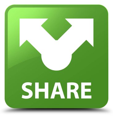 Paylaşım yumuşak yeşil kare düğme