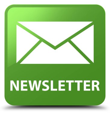 Bülten yumuşak yeşil kare düğme