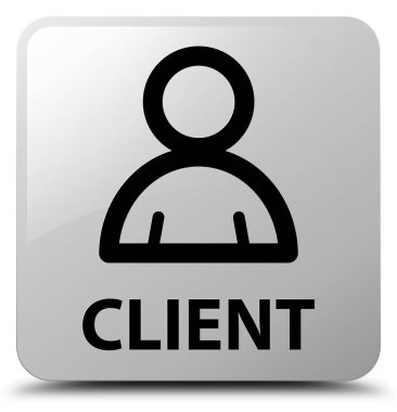 İstemci (üye simgesi) beyaz kare düğme