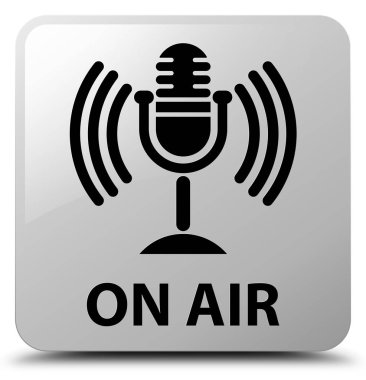 Hava (mikrofon simgesi) beyaz kare düğmesini