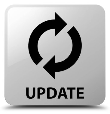 Güncelleştirme beyaz kare düğme