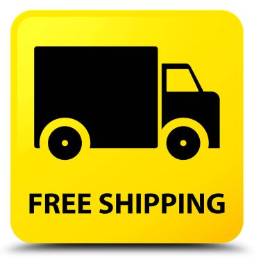Ücretsiz nakliye sarı kare düğme