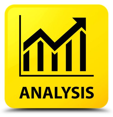 Analiz (istatistik simgesi) sarı kare düğme