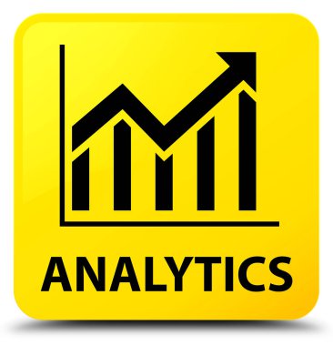 Analytics (istatistik simgesi) sarı kare düğme