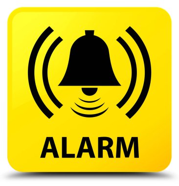 Alarm (zil simgesini) sarı kare düğmesi