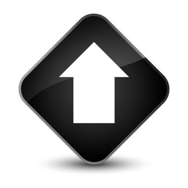 Ok simgesi zarif siyah elmas düğmesini upload