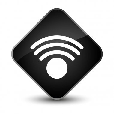 WiFi kutsal kişilerin resmi zarif siyah elmas düğme