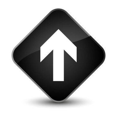 Ok simgesi zarif siyah elmas düğmesini upload