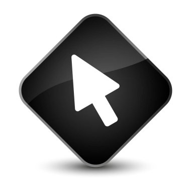 İmleç simgesi zarif siyah elmas düğmesi