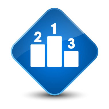Podyum kutsal kişilerin resmi zarif mavi elmas düğme