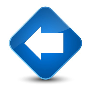 Geri ok simgesi zarif mavi elmas düğmesi