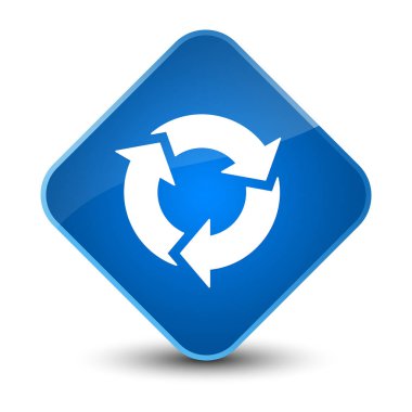 Yenile simgesini zarif mavi elmas düğmesi