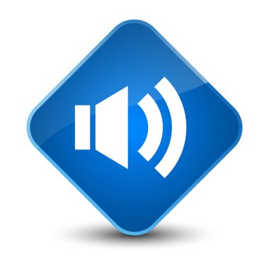 Ses simgesini zarif mavi elmas düğmesi