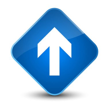 Ok simgesi zarif mavi elmas düğmesini upload